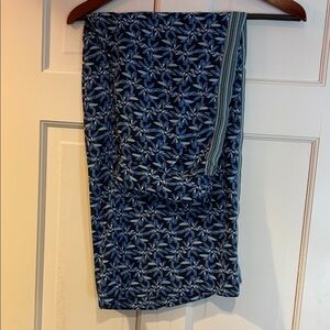 Max Studio Blue Floral Wide Leg Pants